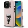 Capa MagSafe KARL LAGERFELD Silicone Karl Sketch para iPhone 16 Pro rosa