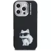 Capa Karl Lagerfeld IML Aquarelle Choupette & Logo para iPhone 16 Pro Max preto