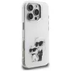 Capa Karl Lagerfeld IML Aquarelle Karl & Choupette & Logo para iPhone 16 Pro Max branco
