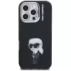 Capa Karl Lagerfeld IML Aquarelle Karl & Logo para Apple iPhone 16 Pro, preto