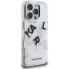 Karl Lagerfeld IML Sketched Graphic Case para iPhone 16 Pro Transparente