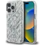 Karl Lagerfeld IML Karl ScriptPattern MagSafe Case para Apple iPhone 16 Pro, Branco