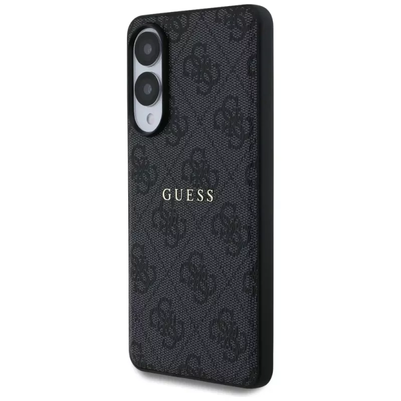 Guess 4G Ring Classic Logo MagSafe Case para Samsung Galaxy S25 Edge (Preto)