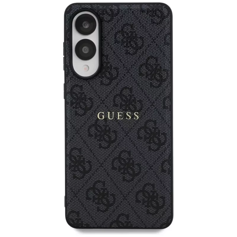 Guess 4G Ring Classic Logo MagSafe Case para Samsung Galaxy S25 Edge (Preto)
