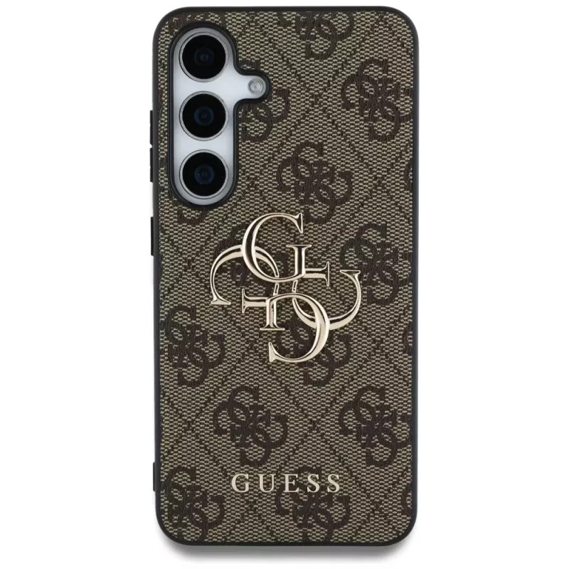 Guess Big 4G Logo Classic Logo Case para Samsung Galaxy S25+ (Castanho)