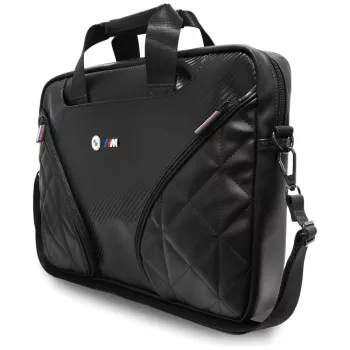 BMW Carbon Pockets & Metal Logo Mochila para portátil 16 polegadas Preto