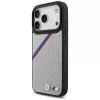 BMW M Tricolor Metal Logo MagSafe Case para iPhone 17 Pro Cinzento