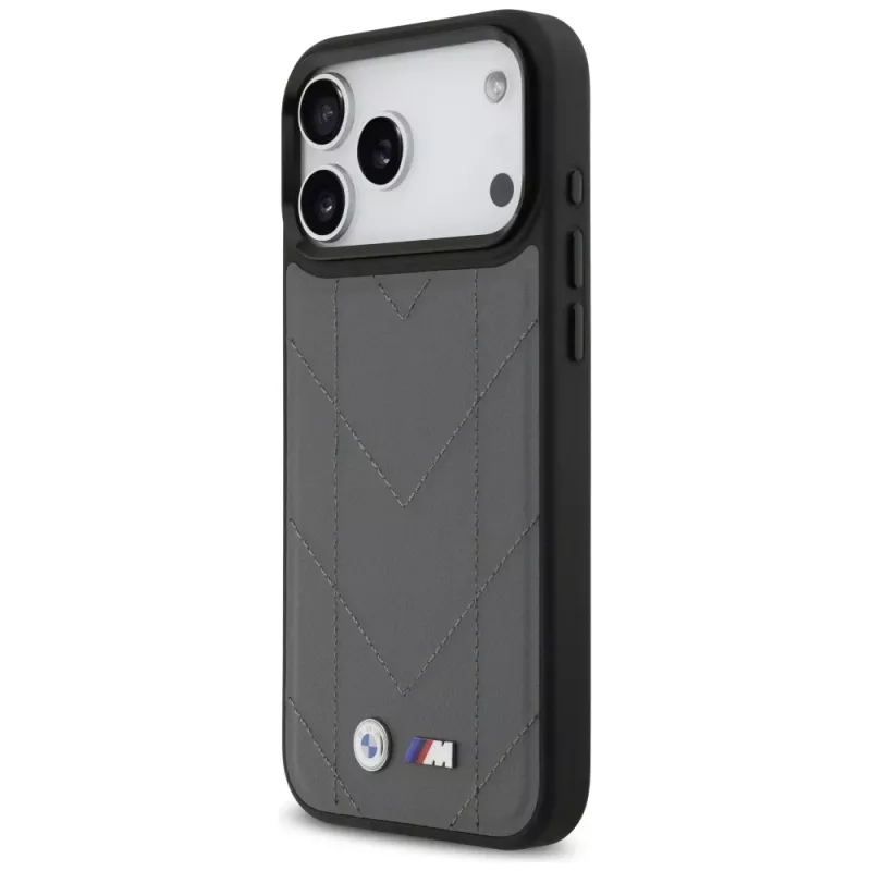 BMW M Quilted Logo MagSafe Case para iPhone 17 Pro Max Antracite