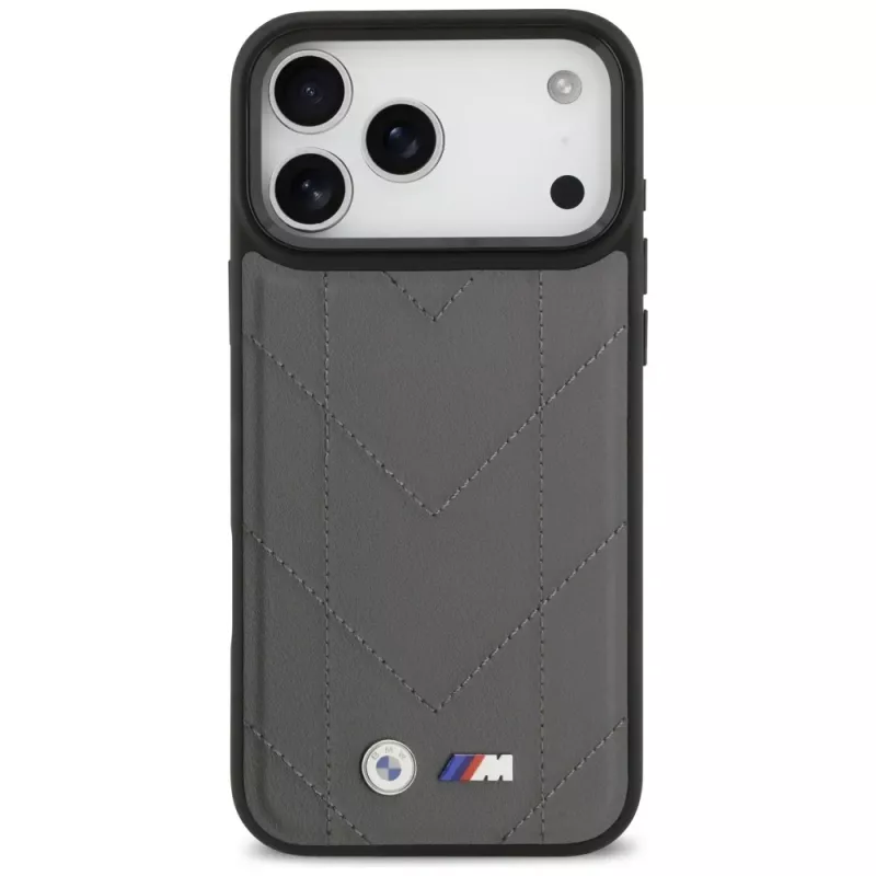 BMW M Quilted Logo MagSafe Case para iPhone 17 Pro Max Antracite