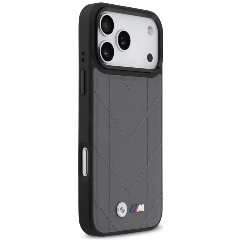 BMW M Quilted Logo MagSafe Case para iPhone 17 Pro Max Antracite