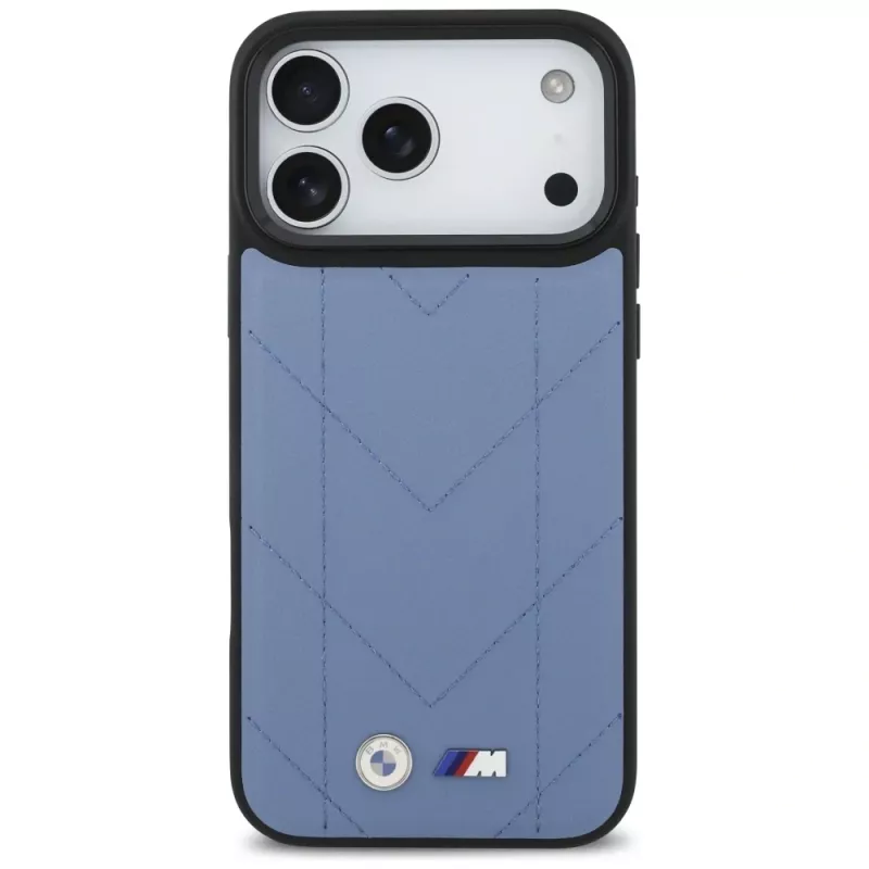 BMW M Quilted Logo MagSafe Case para iPhone 17 Pro Max Azul