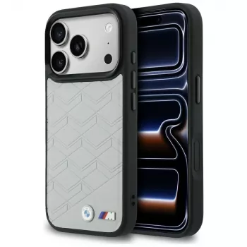 BMW M Shape Logo MagSafe Case para iPhone 17 Pro Max Cinzento