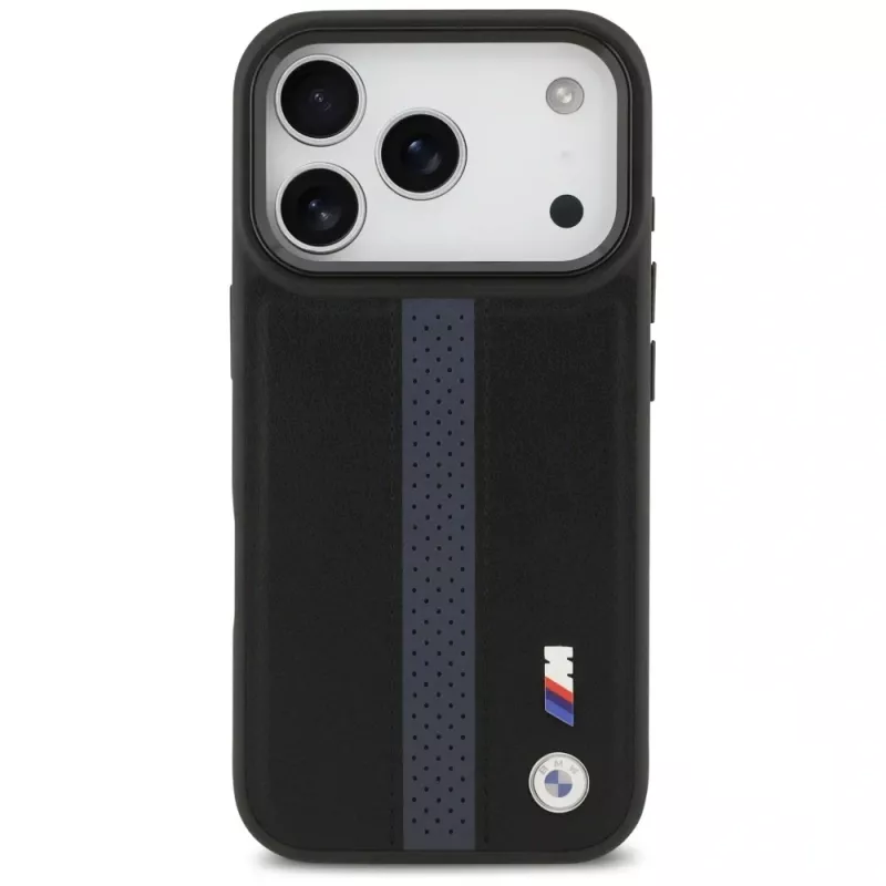 BMW M Perforated Stripe Logo MagSafe Case para iPhone 17 Pro Azul