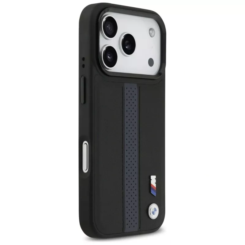 BMW M Perforated Stripe Logo MagSafe Case para iPhone 17 Pro Azul
