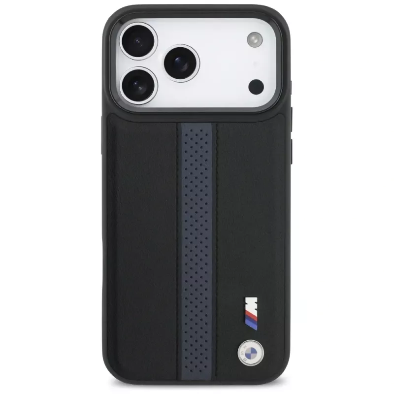 BMW M Perforated Stripe Logo MagSafe Case para iPhone 17 Pro Max Azul