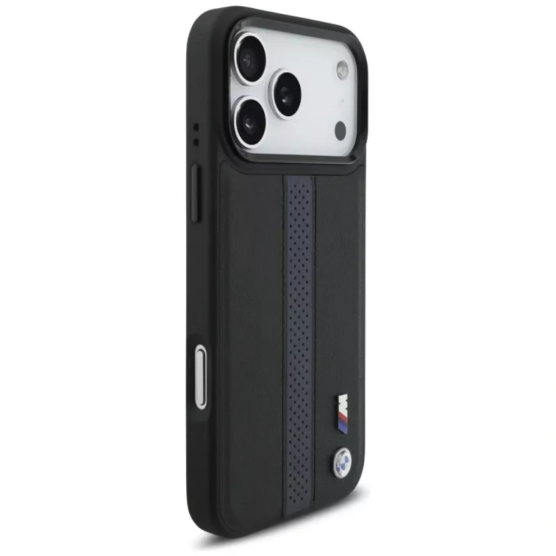 BMW M Perforated Stripe Logo MagSafe Case para iPhone 17 Pro Max Azul
