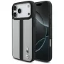 BMW M Perforated Stripe Logo MagSafe Case para iPhone 17 Pro Max Cinzento
