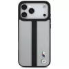 BMW M Perforated Stripe Logo MagSafe Case para iPhone 17 Pro Max Cinzento
