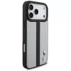 BMW M Perforated Stripe Logo MagSafe Case para iPhone 17 Pro Max Cinzento