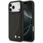 BMW M Carbon Line & Logo MagSafe Case para iPhone 17 Pro Max Vermelho