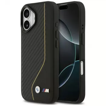 BMW M Carbon Line & Logo MagSafe Case para iPhone 17 Amarelo