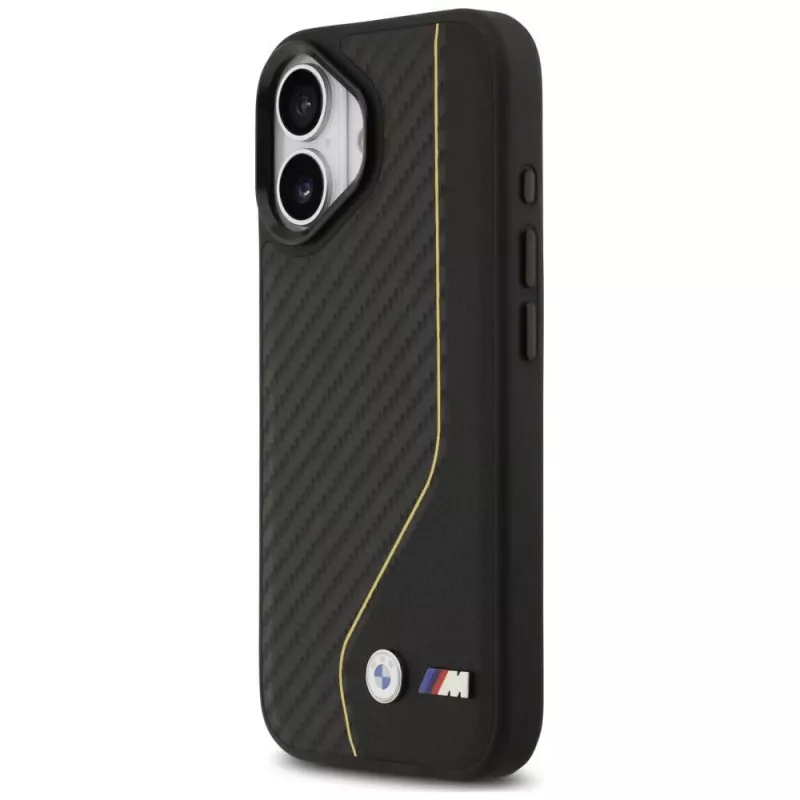 BMW M Carbon Line & Logo MagSafe Case para iPhone 17 Amarelo