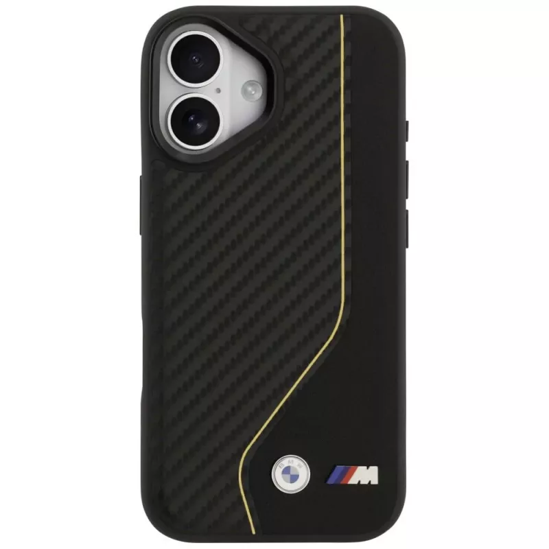 BMW M Carbon Line & Logo MagSafe Case para iPhone 17 Amarelo