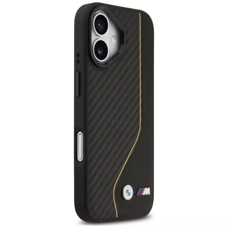 BMW M Carbon Line & Logo MagSafe Case para iPhone 17 Amarelo
