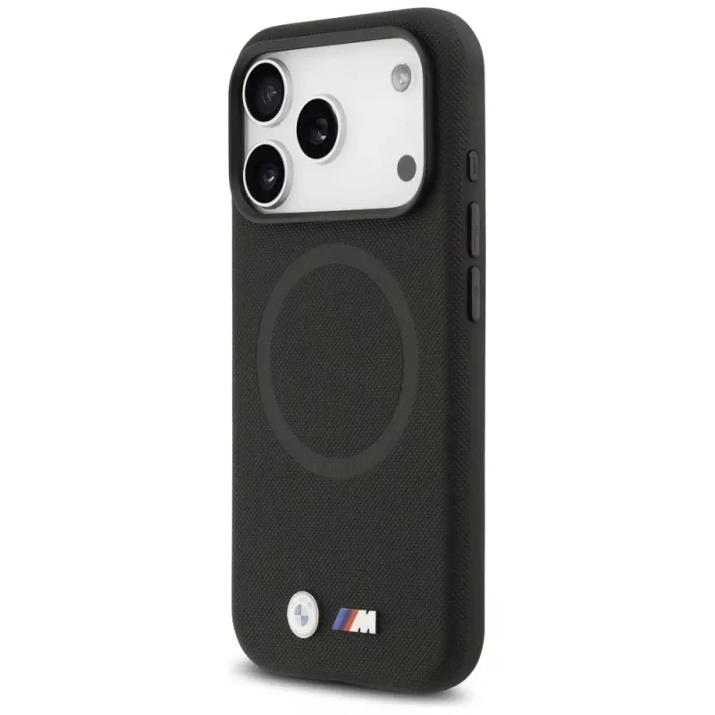 Capa MagSafe BMW M FW Metal Logo para Apple iPhone 17 Pro, preto
