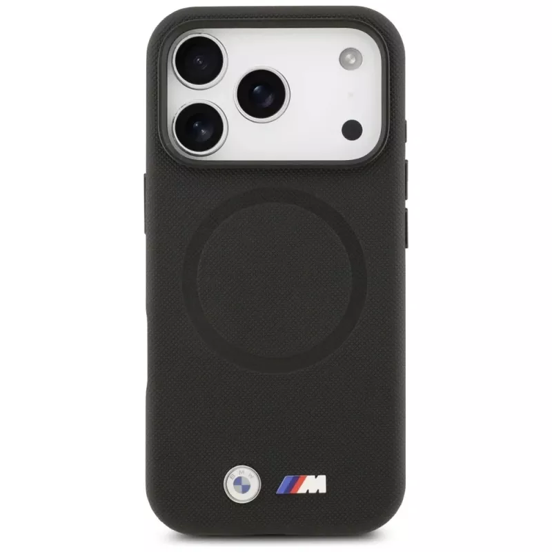 Capa MagSafe BMW M FW Metal Logo para Apple iPhone 17 Pro, preto