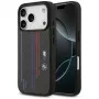 Capa MagSafe BMW M Kevlar Lines & Logo para iPhone 17 Pro, preto
