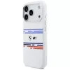 Capa MagSafe BMW M Silicon Horizontal Line para iPhone 17 Pro, branco