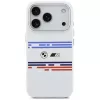Capa MagSafe BMW M Silicon Horizontal Line para iPhone 17 Pro, branco