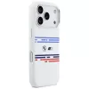 Capa MagSafe BMW M Silicon Horizontal Line para iPhone 17 Pro, branco