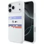 Capa MagSafe BMW M Silicon Horizontal Line para iPhone 17 Pro Max, branco