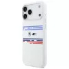 Capa MagSafe BMW M Silicon Horizontal Line para iPhone 17 Pro Max, branco