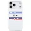 Capa MagSafe BMW M Silicon Horizontal Line para iPhone 17 Pro Max, branco