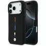 Capa MagSafe BMW M Silicon Tricolor Line para iPhone 17 Pro, preto
