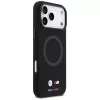 Capa MagSafe BMW M Silicon Logo para iPhone 17 Pro Max, preto