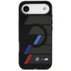 BMW M IML Metal Buttons Tricolor Lines capa MagSafe para Apple iPhone Air, preta
