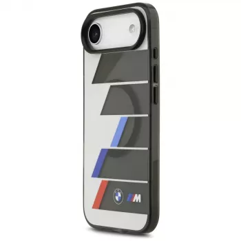 Capa MagSafe BMW M IML Metal Buttons Tricolor Lines para iPhone Air, antracite