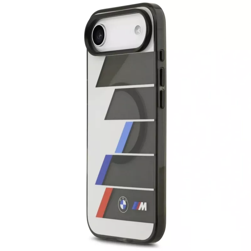 Capa MagSafe BMW M IML Metal Buttons Tricolor Lines para iPhone Air, antracite
