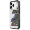 Capa MagSafe BMW M IML Metal Buttons Tricolor Lines para Apple iPhone 17 Pro, antracite