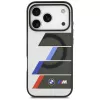 Capa MagSafe BMW M IML Metal Buttons Tricolor Lines para iPhone 17 Pro Max, antracite