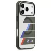 Capa MagSafe BMW M IML Metal Buttons Tricolor Lines para iPhone 17 Pro Max, antracite