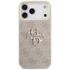 Capa protetora com botões metálicos Guess 4G Big Classic Logo Big Strap para iPhone 17 Pro Max, rosa