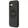 Capa MagSafe Guess 4G Circle Classic Logo para iPhone 17, preto