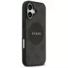 Capa MagSafe Guess 4G Circle Classic Logo para iPhone 17, preto