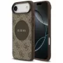 Capa MagSafe Guess 4G Circle Classic Logo para iPhone Air, castanho