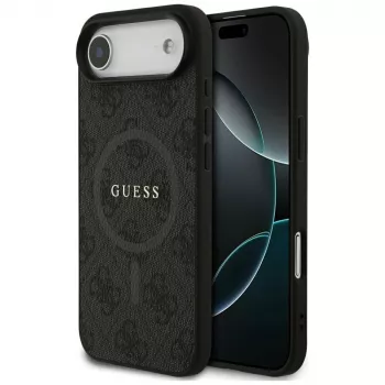 Capa Guess 4G Ring Classic Logo MagSafe para iPhone Air, preto